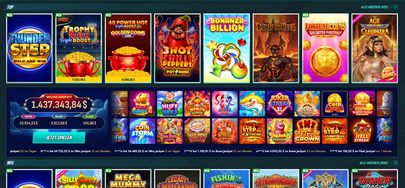 Golisimo Casino Spiele